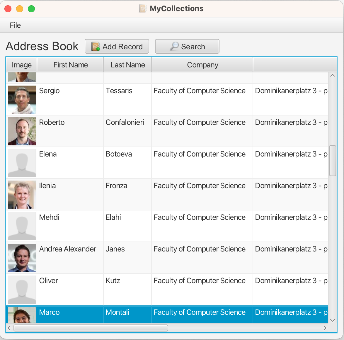 Address Book paper illustration