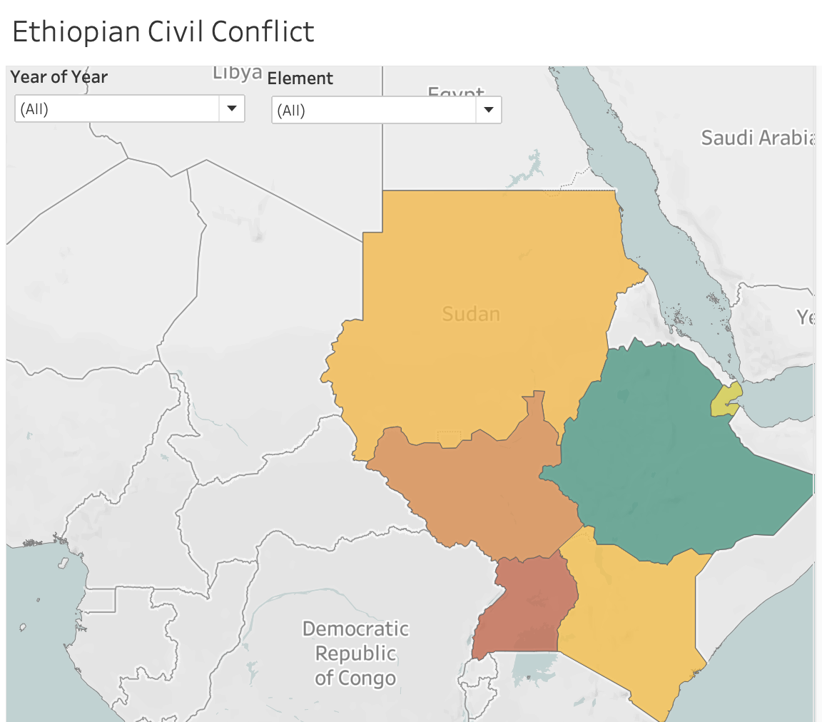 Impact of War on Food Security in the Middle East & East Africa paper illustration